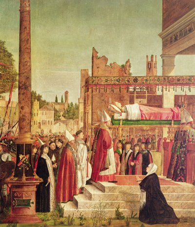 Martyrdom of the Pilgrims and the Funeral of St. Ursula, from the St. Ursula Cycle (detail) by Vittore Carpaccio